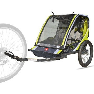 aosom single wheel bike trailer